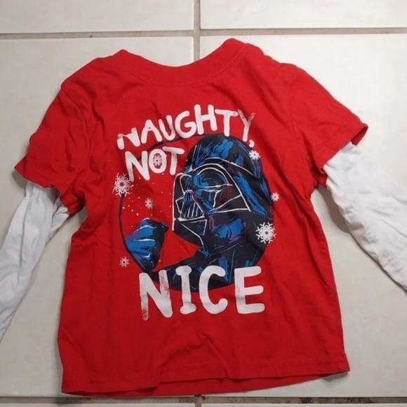 3 Boys Christmas long sleeve tshirts Children's place and Star Wars sz 4t - Picture 5 of 8